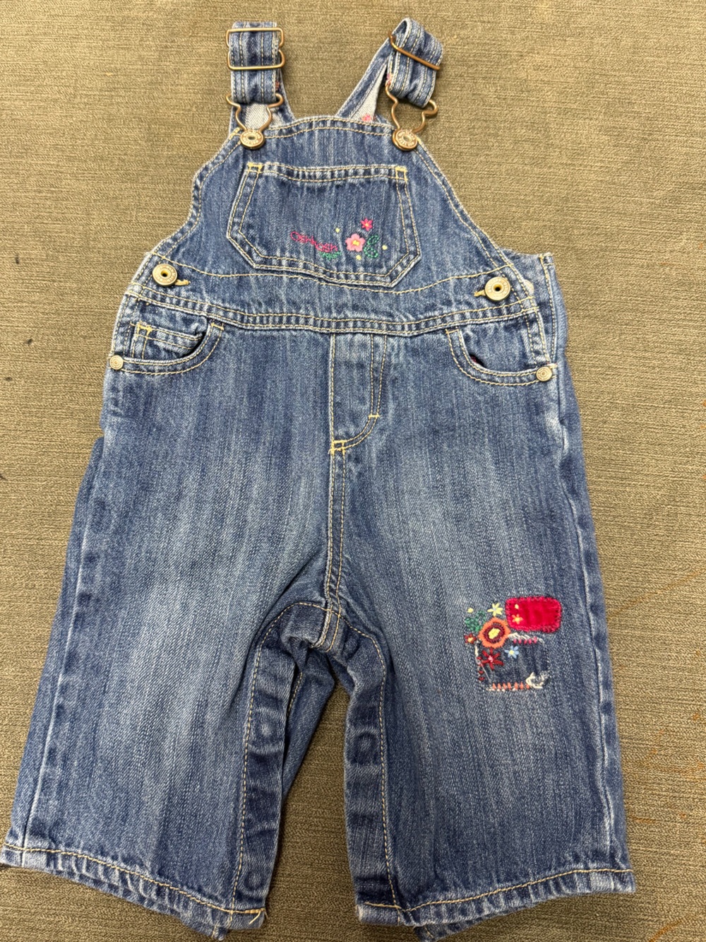 Oshkosh baby Girls' Embroidered Overalls -